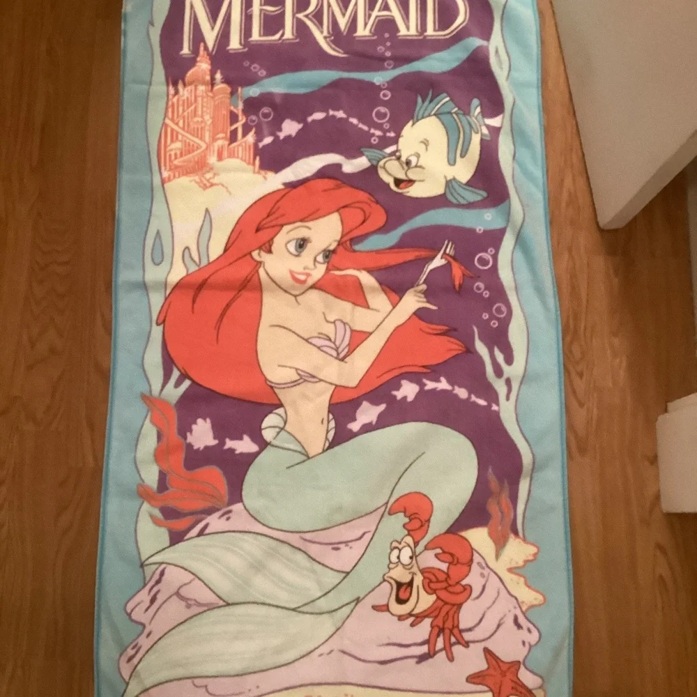 Vintage Little Mermaid beach towel